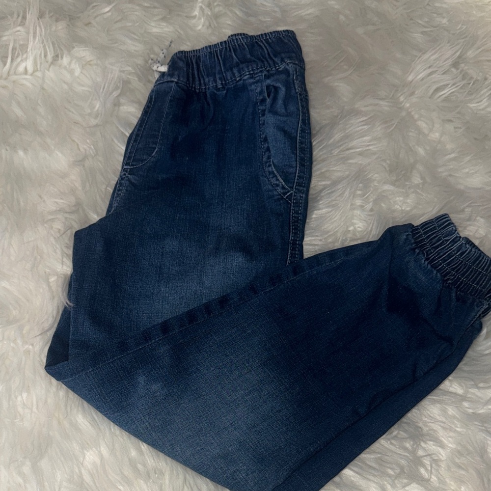 Dark Blue Denim Joggers